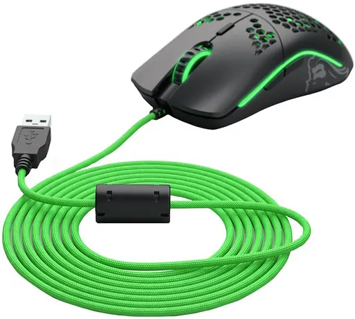 Змінний кабель для мишки Glorious Ascended Cable V2 (G-ASC-GREEN-1) Gremlin Green - фото 1