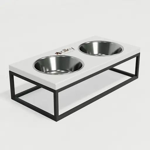 Hollky Base M — миски на підставці для середніх собак та великих котів (2 × 0,95 л) - фото 6