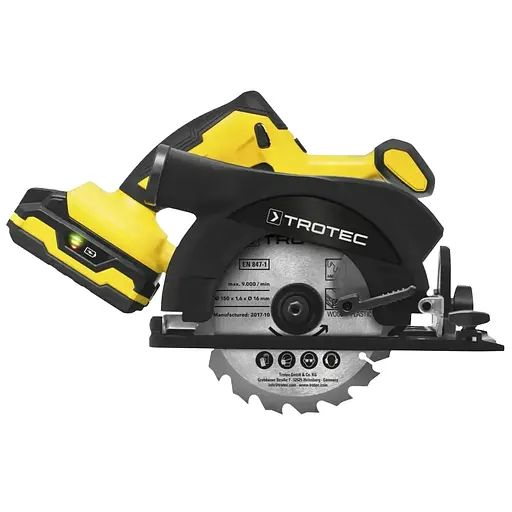 Пила циркулярная аккумуляторная Trotec PCSS 10-20V с кейсом (DAS302848)