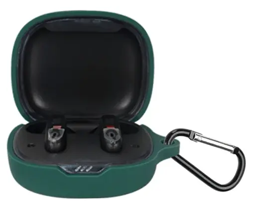 Чехол-накладка DK для JBL Wave Flex 2 | Silicone Candy Friendly с карабином (016465) (green) - фото 2