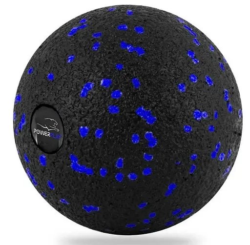 Набір для масажу та йоги PowerPlay PP_4097 (Ролик 30*10 + 2-ва мячі) Blue + гумка 7.5 кг (PP_4097_Blue) - фото 3