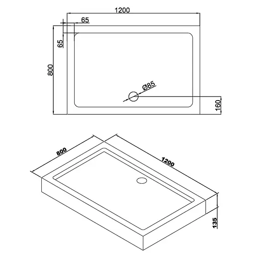 Душевая кабина Eger A Lany 120x80 с поддоном 599-550 Black - фото 7