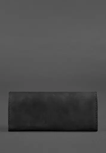 Женский кожаный кошелек Керри 1.0 черный Crazy Horse - фото 5