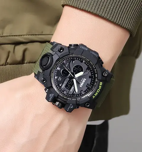 Годинник чоловічий наручний спортивний Skmei 2197 Зелений - фото 4