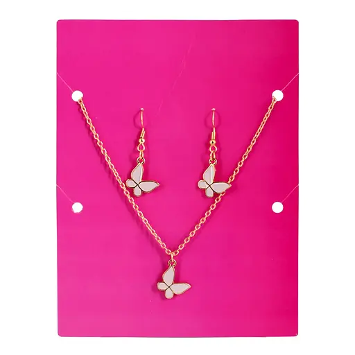 Набор Lukky Fashion Бабочки цепочка с подвеской и серьги (T24612) - фото 2