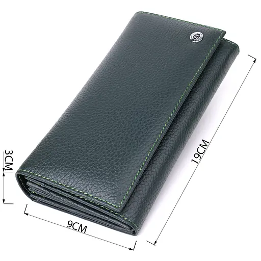 Кошелек для женщин из натуральной кожи ST Leather 19х9х3 см acs0029689 - фото 3