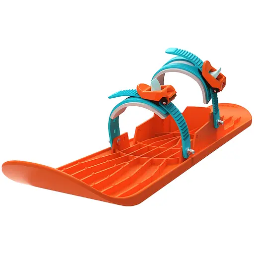 Санки-лыжа Plastkon OneFoot Miniski оранжево-голубая (4110416105)