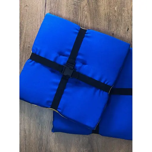 Водоотталкивающая подушка на стул Сине-желтая - фото 3