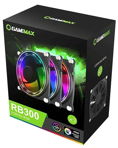 Вентилятор GameMax 120mm*3 KIT ARGB fan RB 300 (RB 300) - фото 7