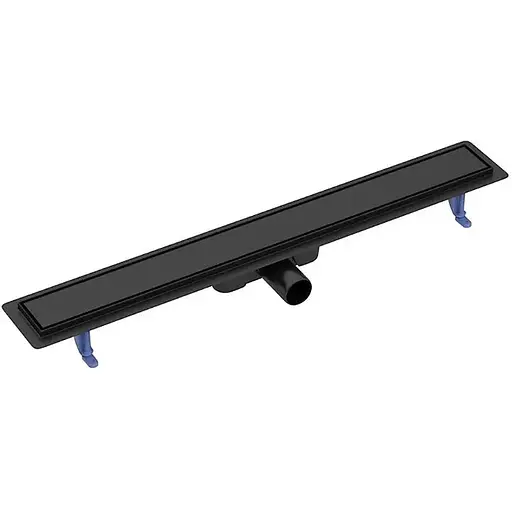 Душовий канал Cersanit Tako 800 мм із двосторонньою решіткою чорний S907-019 - фото 1