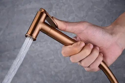 Гігієнічний душ IMEX Munich PVD матове рожеве золото RDM001/ORC, Теплий захід - фото 2