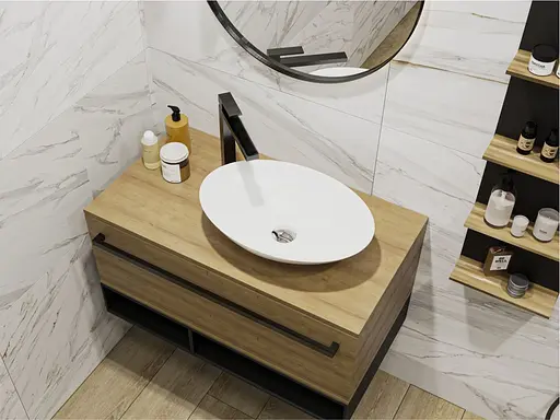 Умивальник Miraggio Kristina 0000761, Білий - фото 4