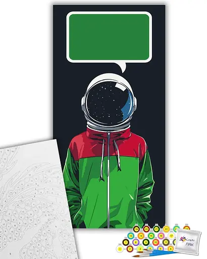 Открытка по номерам ArtCraft Космонавт 40 x 80 см (16116-AC) - фото 2