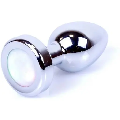 Анальна пробка Boss Of Toys Boss Series - Jewellery Plug Disco Flashlight S, BS6400007, Сріблястий - фото 2
