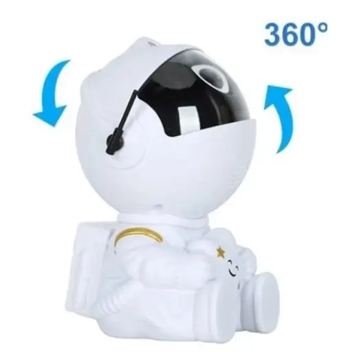 Лазерний нічник-проектор зоряного неба Astronaut Art HR-F3 білий - фото 3