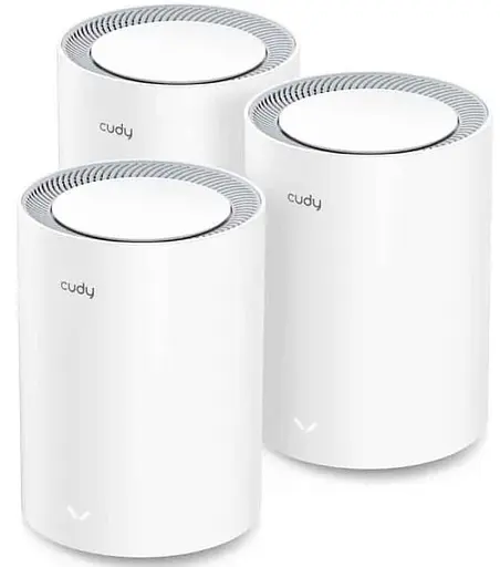 MESH-система Cudy Mesh-система WiFi 6 2.5G M3000 V2.0 White (3-Pack) 3 штуки двухдиапазонные (73-00553) - фото 1