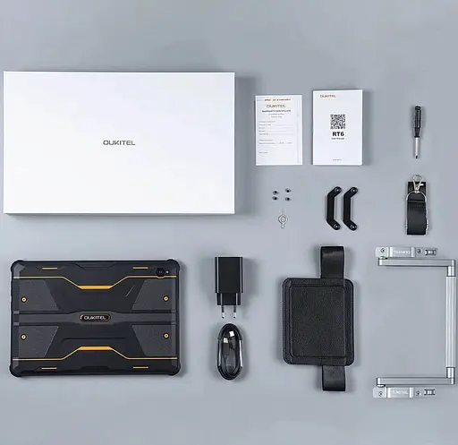 Планшет Oukitel Pad RT2 8 / 128Gb 4G 10.1 батарея 20000 мА·ч черно-красный - фото 4