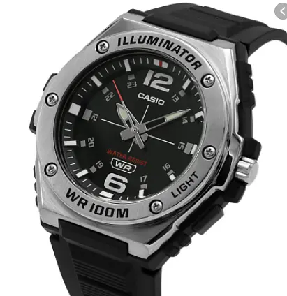 Кварцовий наручний годинник Casio Collection MWA-100H-1AVEF з полімерним ремінцем - фото 3