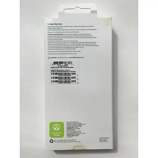 Оригінальний чохол-книжка Samsung S-View Flip Cover для Galaxy S22 Ultra Чорний EF-ZS908CBEGRU - фото 3