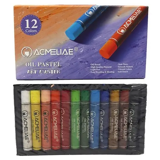 Масляная пастель карандашей Acmeliae Bambi OPC-12, 12 цветов - фото 1
