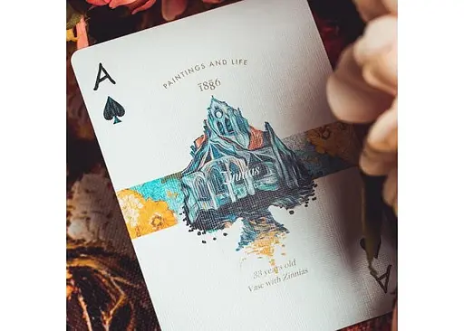 Карти гральні United States Playing Card Company Van Gogh Playing Cards - Zinnias Borderless - фото 3