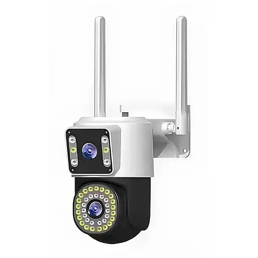 IP-камера уличная с аккумулятором и двойным объективом XON SmartCam Wi-Fi 8000mAh Solar 1080P (KCBSW22VW 3732) Белая - фото 1