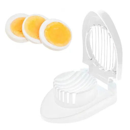 Яйцерізка овочерізка для нарізування слайсами, соломкою й кубиками яєць овочів грибів MagicKitchen, Kitchen Master Білий 87005 - фото 2