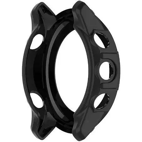 Чехол-бампер DK Силикон Outlines для Garmin Forerunner 255 / 255 Music (016390) (black) - фото 3