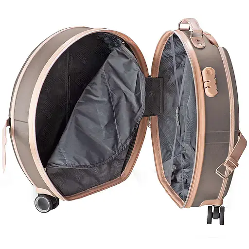 Валіза Semi Line 24" M Brown/Pink Cream (T5673-3) - фото 2