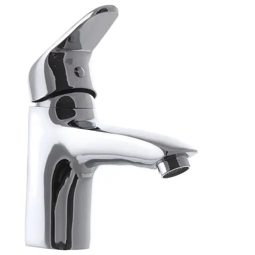 Змішувач для умивальника CRON MAGIC 001 червона ручка (CR0143) - фото 3