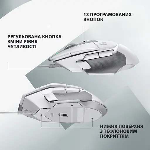 Мишка Logitech G502 X USB White (910-006146) - фото 5