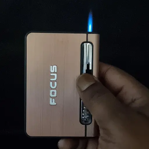 Портсигар на 10 сигарет із запальничкою FOCUS №HL-149 Pink (18316) - фото 5