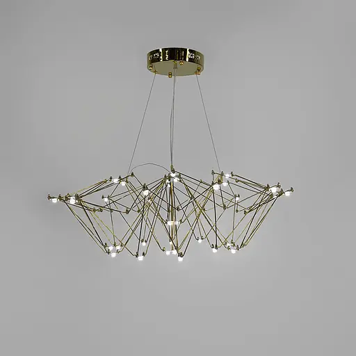 Невагома золота люстра Ø 80 см | Арт. MJ 206-800 Titanium | Line F - фото 4