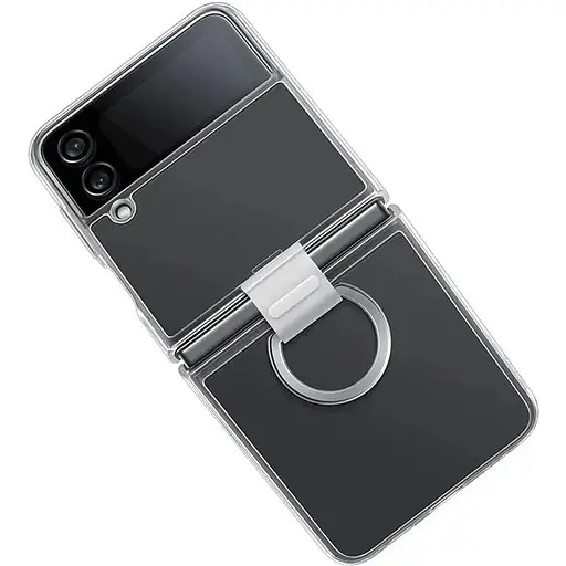 Оригінальний прозорий чохол із кільцем Samsung для Galaxy Z Flip4 Clear Cover with Ring Crystal EF-OF721CTEGUA - фото 8