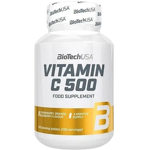 Вітаміни та мінерали BiotechUSA Vitamin C 500 120 пігулок