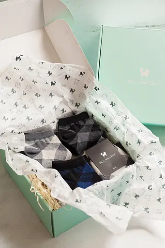 Набор носков в коробке с ромбом короткие бесшовные дышащие качественные ORGANIC cotton JILL ANTONY 39-41, 4 - фото 1