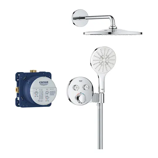 Душова система прихованого монтажу термостатична Grohe QuickFix Precision Smartcontrol 34877000, Хром - фото 3