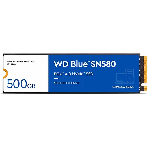 Накопичувач SSD Western Digital m.2 NVMe 500GB BLUE SN580 WDS500G3B0E (WDS500G3B0E) - фото 1