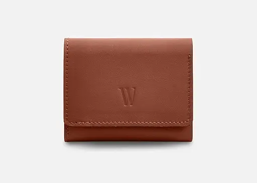 Кожаный кошелек Trinity темно-коричневый краст - фото 1