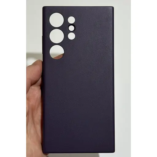 Оригінальний шкіряний чохол Vegan Leather Case для Samsung Galaxy S24 Ultra (6.8") Dark Violet GP-FPS928HCAVW - фото 4