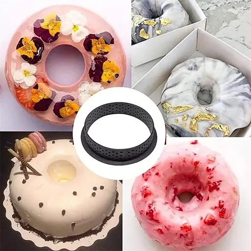 Комплект із 6 круглих форм для тартів з перфорованим краєм, Kitchen Master 87527 - фото 7