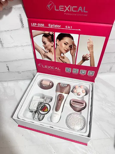 Жіночий епілятор Lexical LEP-5550 5 в 1 для тіла та зони бікіні - фото 5