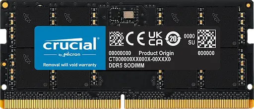 Оперативна пам'ять Crucial 48GB SODIMM DDR5 5600MHz (CT48G56C46S5)