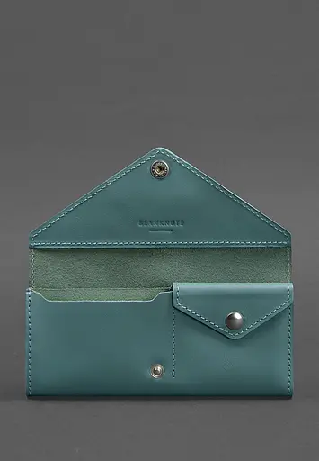 Женский кожаный кошелек Керри 1.0 бирюзовый - фото 5