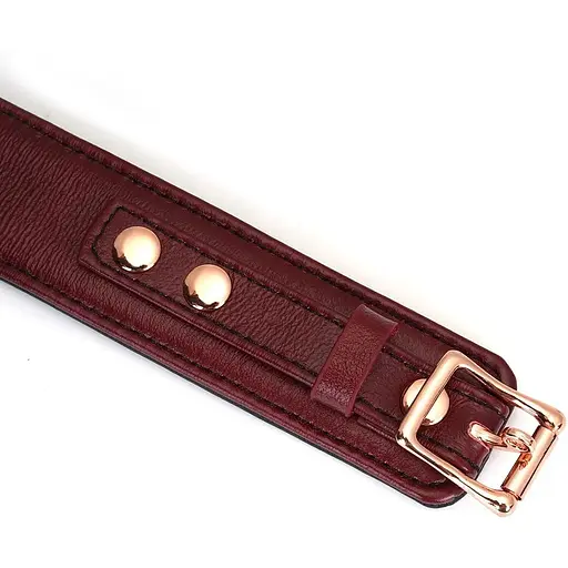 Ошейник с поводком Liebe Seele Wine Red Curved Collar - фото 9