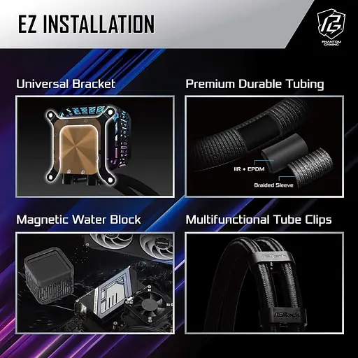 СВО AsRock Phantom Gaming 360 LCD (PHANTOM GAMING 360 LCD) - фото 11