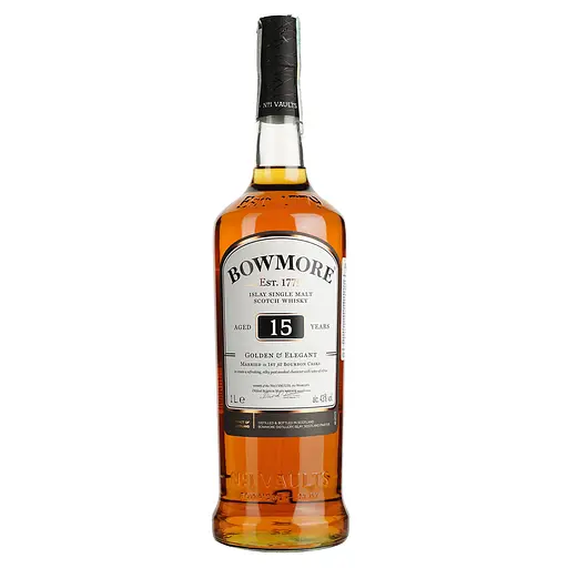 Віскі Bowmore Golden & Elegant 15 Years Old 43% 1 л в подарунковій упаковці - фото 2