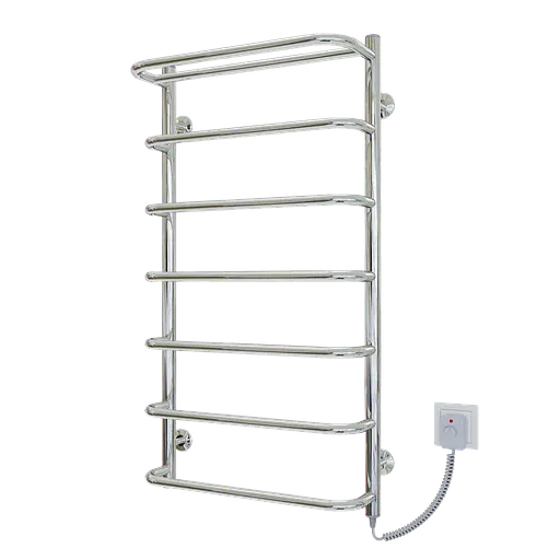 Електрична рушникосушарка Kosser Скоба с полкой 900x500/7 ER рег. ДСп06ЕR, Хром, Праве - фото 1