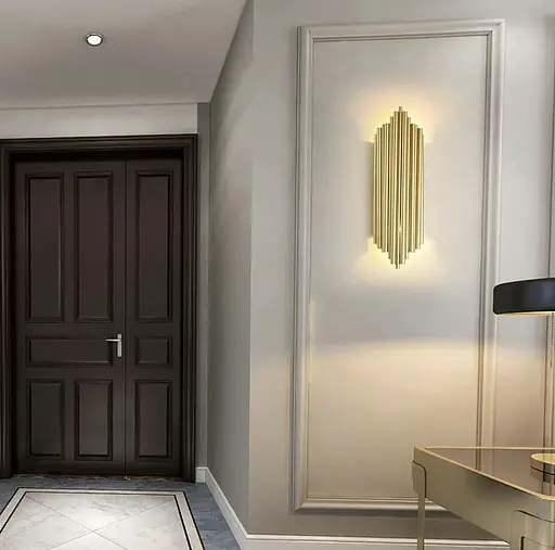 Дизайнерський настінний світильник Harmonic Gold Line F WS 17A/2 GD - фото 6