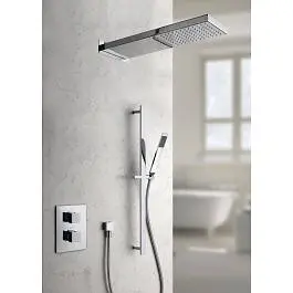 Термостат для душа на 3 потребителя Paffoni Level chrome LEQ519CR, Хром - фото 4